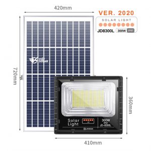 Đèn năng lượng mặt trời 300w chính hãng JD Solar được trang bị các tính năng hiện đại nhất