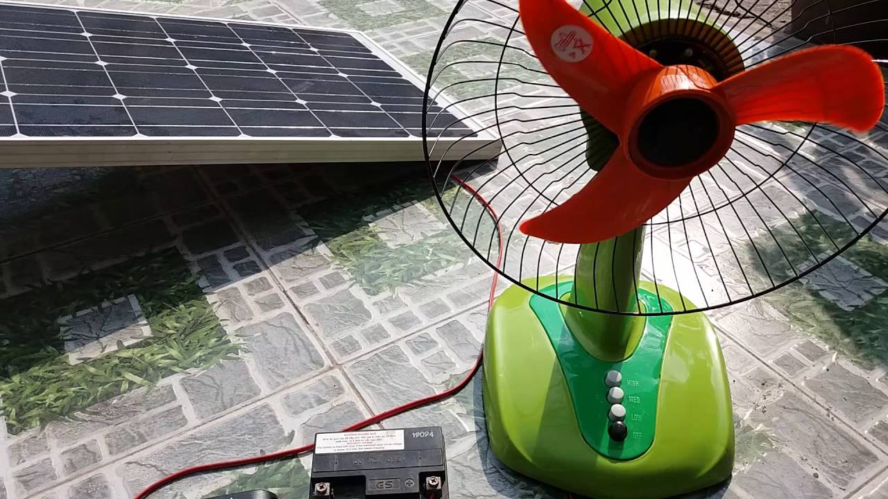 Quạt năng lượng mặt trời – Giải pháp cho mùa hè nắng nóng 02